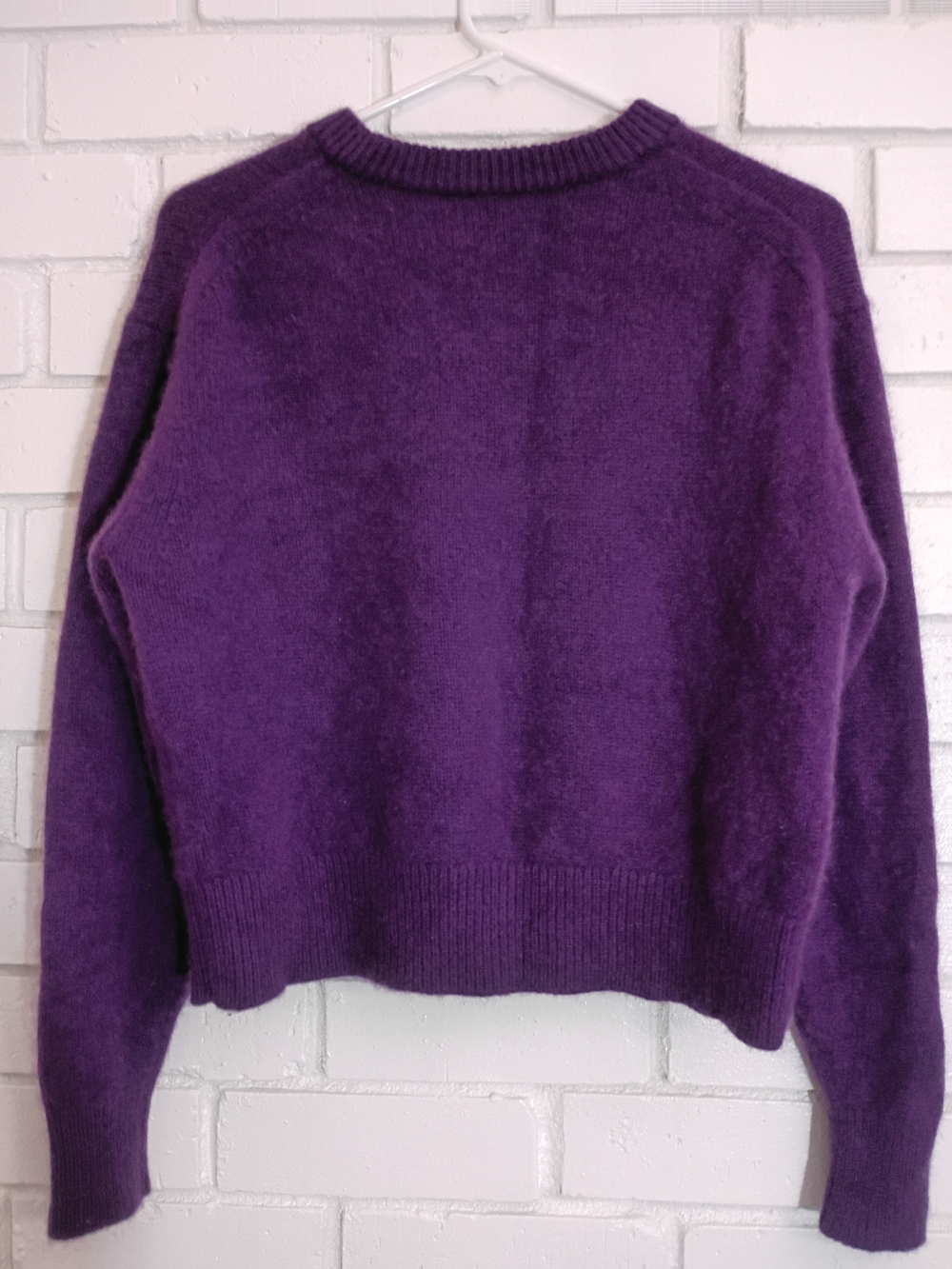 Wilfred Cashmere Size S Purple Women's Crewneck Sweater Amazingly Soft Feel Cozy - Picture 3 of 7
